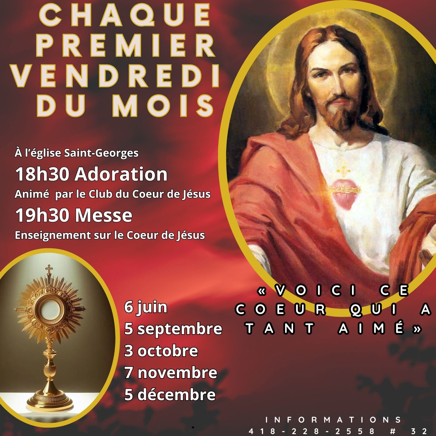 Chaque premier vendredi du mois